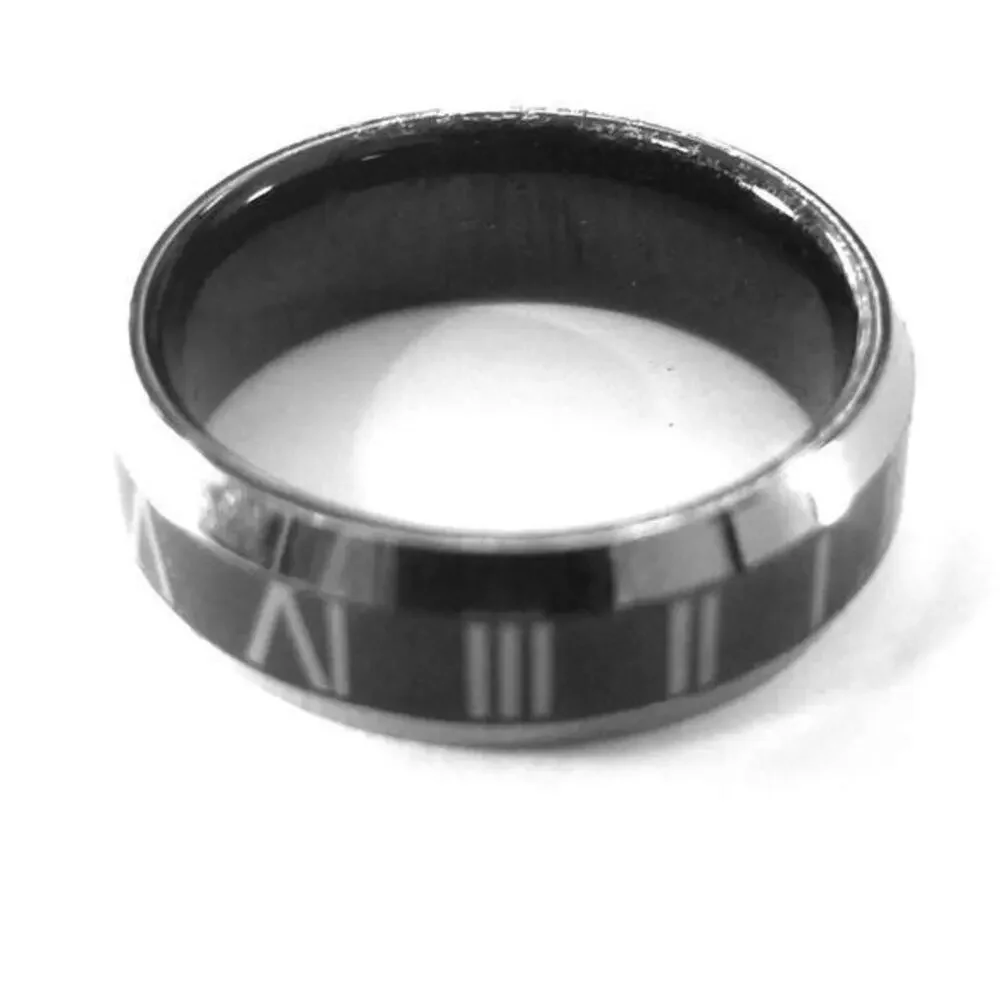 New black‎ tungsten ring size 10